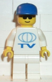LEGO ext011 TV Logo Large Pattern, White Legs, Blue Cap