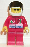 LEGO oct031 Octan - Racing, Red Legs, White Helmet, Black Visor